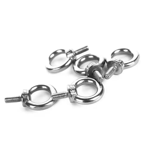 5 Pack M5 Ring Eye Bolts In 304 Stainless Steel For Lifting And Machinery Eye Bolt With 13Mm Inner Diameter 21.5Mm Outer Diameter 5Mm Ring Thickness 35Mm Total Height M5 X 12Mm Thread 0.8Mm Pitch