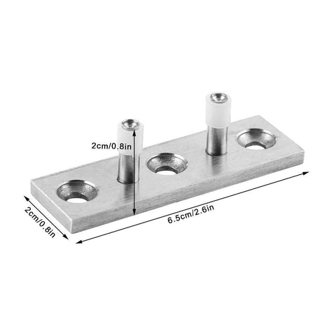 Adjustable Stainless Steel Barn Door Floor Roller Hardware Fittings For Sliding Barn Door Applications Heavy Duty 304 Grade Steel Ideal For Wooden Doors And Sliding Doors, measurement details