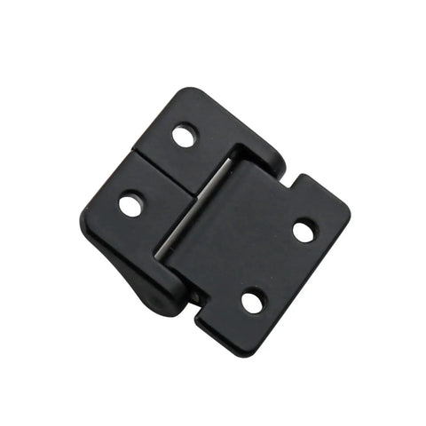 Zinc alloy damping torque hinge, black finish, 1pc, two-leaf with four mounting holes