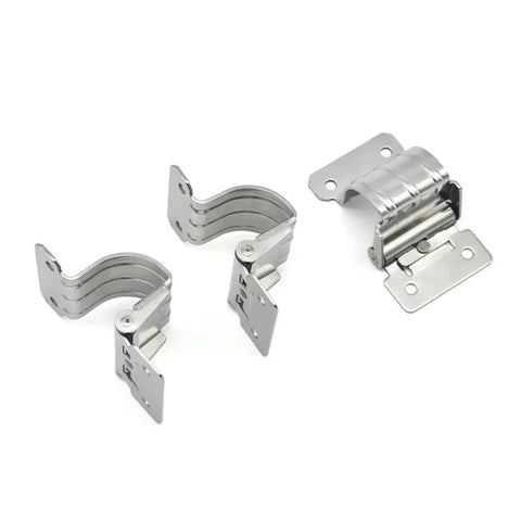 Stainless Steel Torque Built-In Arc Damping Hinge, Freely Stopped, 0.7Nm Torque, Self-Latching Cabinet Door Hinge, Smooth Soft-Close Action, 1 Piece