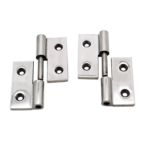 Removable hinge for heavy machinery and rugged industrial equipment components built from 304 stainless steel with high load bearing capacity
