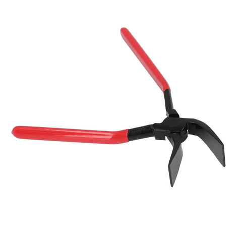 Three Piece Metal Bending Pliers Set With Straight 45 Degree And 90 Degree Jaws For Precision Sheet Metal Bends In Tight Spaces