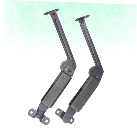 2 Piece Antique Copper Safety Spring Supports For Cabinets And Furniture Easy To Install Spring Arm Hardware For Toy Boxes