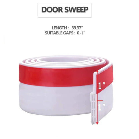 2 Inch By 39 Inch Self Adhesive Door Draft Stopper For Exterior And Interior Doors Weather Stripping Seal Door Sweep