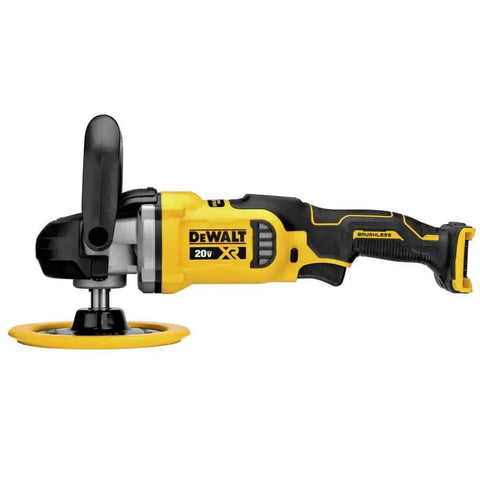 20V Max XR Cordless Polisher Rotary with Variable Speed Trigger, 7-Inch Pad, Brushless Motor, side view