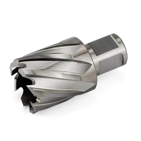 One And One Quarter Inch Annular Cutter For Magnetic Drill Press With Three Quarter Inch Weldon Shank Two Flats And Pilot Pin