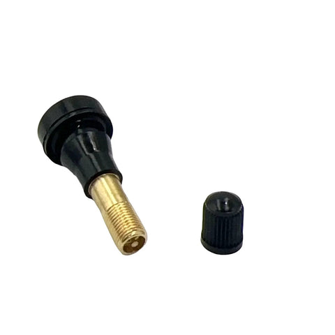 20Pcs TR600HP High Pressure Tire Valve Stems For Tubeless Rims Snap In Black Rubber Brass 0.453 Inch Rim Holes Compatible