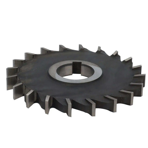 Gear Cutter Disc Set With HSS Milling Cutters, 32mm Bore, side view showing teeth and mounting bore