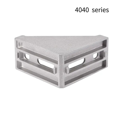 Corner Bracket Gusset 80mm x 80mm For 4040 Aluminum Extrusion Profile 4 Pack Silver Reinforcement Mounts For Tables Chairs Shelves Cabinets And Racks Heavy Duty