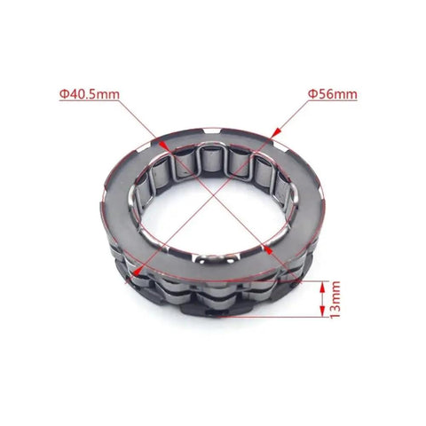 16 Beads Starter Motor One Way Clutch Overrunning Bearing Freewheel For SXF XCF XCFW EXCF FC FE Motorcycle, dimensions shown