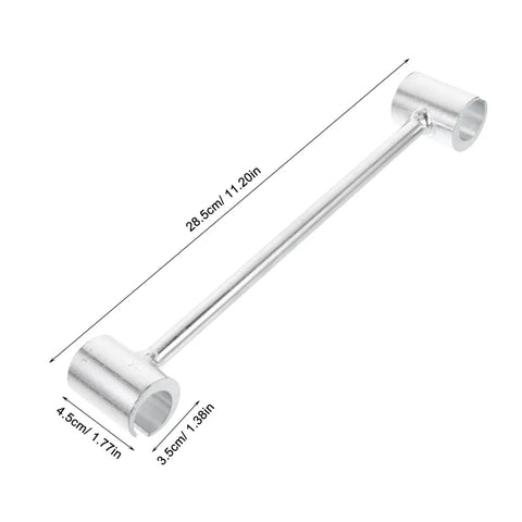 Door Hinge Gap Adjuster Kit for Precise Alignment and Easy Repair Universal Hinge Fix Tool Set with Heavy Duty Wrench shown.