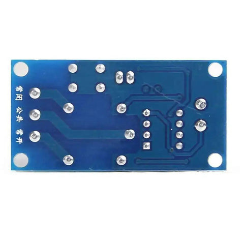 Back view of Two Pack 12V Single Bistable Self-Locking Relay Module Push To Start And Stop With Low Level Trigger for DIY electronics.