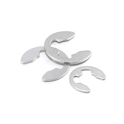 316 Stainless Steel E Clip Circlip Retaining Ring Washer For Shaft Fasteners Set GB Standard External Retaining Rings M3 M12