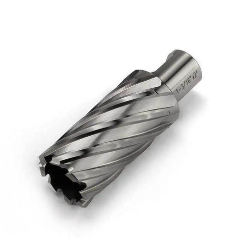Annular Cutter Three Quarters Inch Weldon Shank, Cutting Diameter One And Three Sixteenths Inch, Depth Two Inches, HSS Slugger Bits Kit