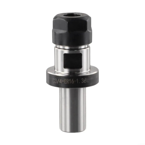 Ultra Precise Three Quarter Inch Straight Shank Chuck Tool Holder for ER16 Collets, 0.0003 Inch TIR, TTS Compatible Close-Up