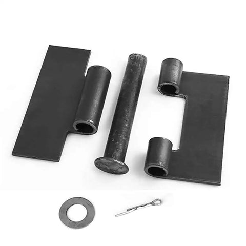 2 Pack Beefy Weldable Hinges Heavy Duty Steel Weld-On Butt Hinges For Trailer Ramp Door Garage Gate parts displayed