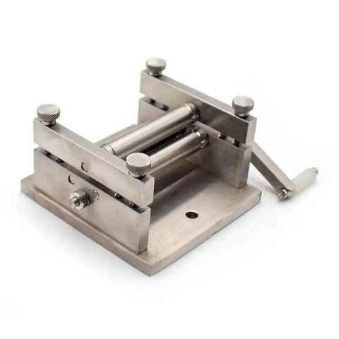 DIY Manual Plate Rolling Machine For Soft Metal Sheets And Tubes Mini Bending Tool For Hobbyists And Makers on white background