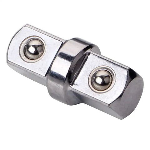 Chrome-plated double-ended 3/8 in socket adapter universal joint for impact wrenches