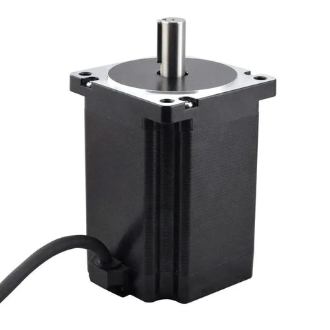 Nema 34 Stepper Motor with 8.5Nm beefy holding torque, 6.0A current, 36 to 60V, bipolar 2 phase, 1m cable, 14mm key way shaft
