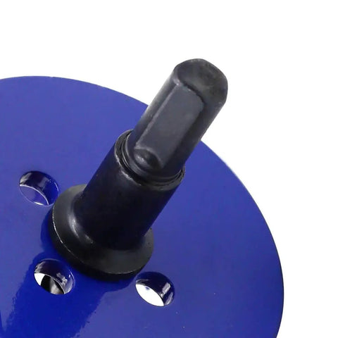 Close-up of DIY Ready Hole Saw Kit 2-3/8 Inch 60mm Bi-Metal HSS Cutter 1-1/4 Inch Cutting Depth Hex Shank Drill Bit Adapter