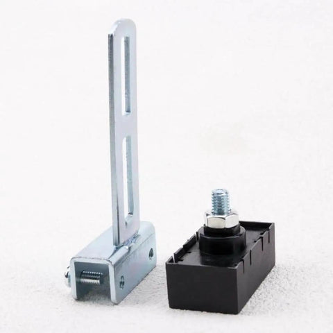 Automatic Sliding Gate Magnetic Limit Switch with bracket for gate motors, featuring precision locator magnet and adjustable sensor
