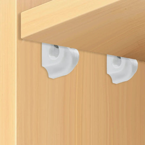 24 Pack White Wire Shelf Clips With Brackets Set For Closet Shelving Includes Screws And Expansion Tubes Heavy Duty Wall Clips