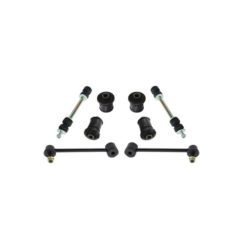19 Piece Steering and Suspension Kit With Tie Rod Ends Idler and Pitman Arms 4 Groove Spline Upper Lower Control Arms Front Rear Sway Bar