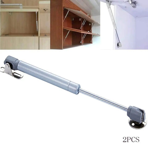 Gas Spring Lift Support For Cabinet Doors 20N 4.4 Lb, Stainless Steel And Nylon Construction With Silver Finish, 6 Inch Length