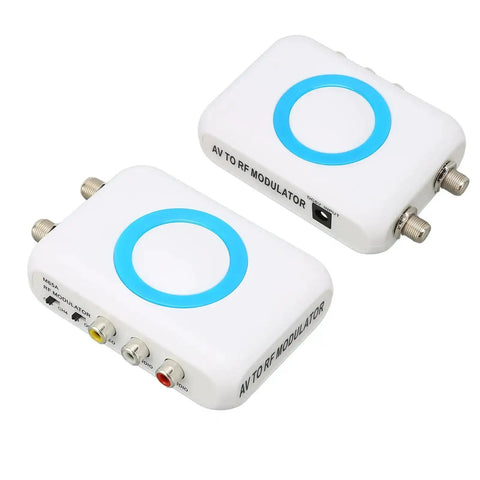 Digital RF Modulator And NTSC Coaxial Converter For CATV Systems, Pro HD VHF Demodulator with AV to RF connections, top view