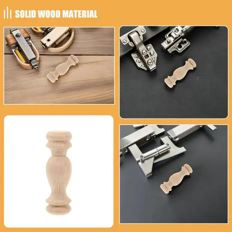 12 Pcs Solid Wood Decorative Finials And Roman Style Column Caps Unfinished Spindles For Staircase Porch Railings