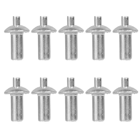 10-pack of 30 Pieces Aluminum Alloy Expansion Rivets Hammer Drive Expansion Rivet Knock Type Stainless Steel Rod Screws 5x11mm