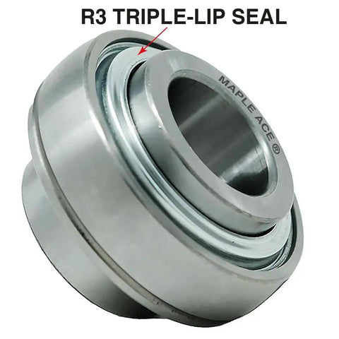 Heavy-Duty Insert Bearing UC207-20 Workhorse with R3 Triple Lip Seal visible