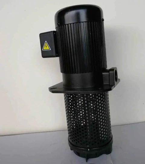 Beefy Half HP Immersion Coolant Pump for CNC Lathe Tools, 150 mm Immersion Length, NPT Three Quarter Inch Thread, front view