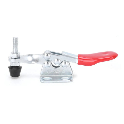 Two Pack Toggle Clamps With 66.1 Pound Holding Power, Heavy Duty Horizontal Hold Down Clamps With Rubber Pressure Tips