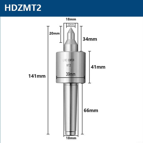 Lathe Live Center Pro Grade MT2 MT3 MT4 Tapers High Speed Turning With Triple Ball Bearing Design Lengthened Spindle CNC Ready