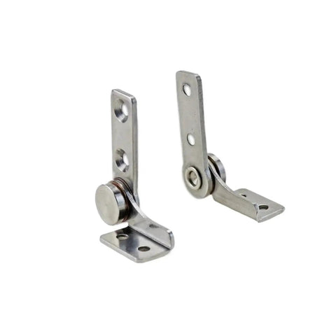 Pair of Flozari 304 stainless steel rotary shaft torque hinges, L-shaped free-stop pivot for adjustable angles