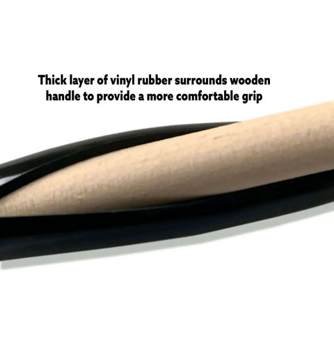 Close-up of DIY Paper Bead Kit roller handle with vinyl rubber grip for comfort