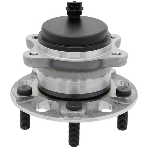 Front view of Beefed Up Rear Wheel Hub Bearing Assembly Drop In Ready For Hyundai Sonata Tucson Veloster N Cadenza Optima Sportage Fits Rear