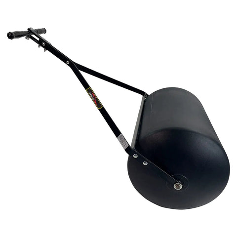 Powerful 270 Lb Poly Lawn Roller For Push Or Tow With Easy Turn Tethered Plug And Quick Filling Drum 18 By 24 Inches Brinly PRC-241BH-A