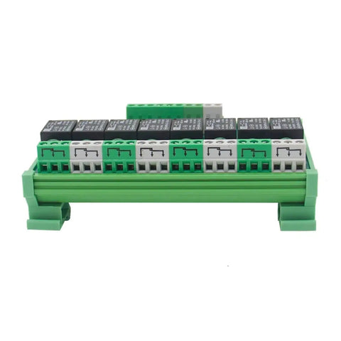 8 Channel Relay Module For AC DC 12V PLC Control Plug And Play DIN Rail Optional 10A 250V AC 30V DC Switching
