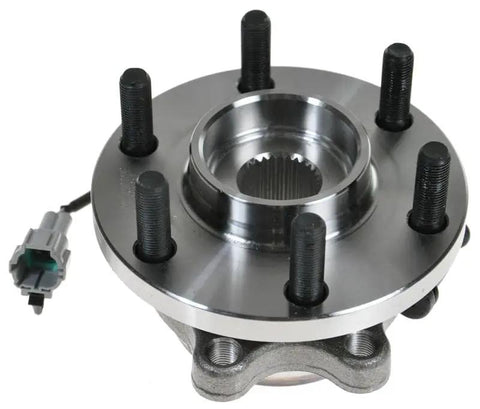 Front Driver Or Passenger Side Wheel Bearing And Hub Assembly For 2005 2019 Nissan Frontier, 2005 2012 Pathfinder, 2005 2015 Xterra, 2009 2012 Suzuki Equator 4WD DIY Friendly Replacement Part With Easy Install And Durable Precision