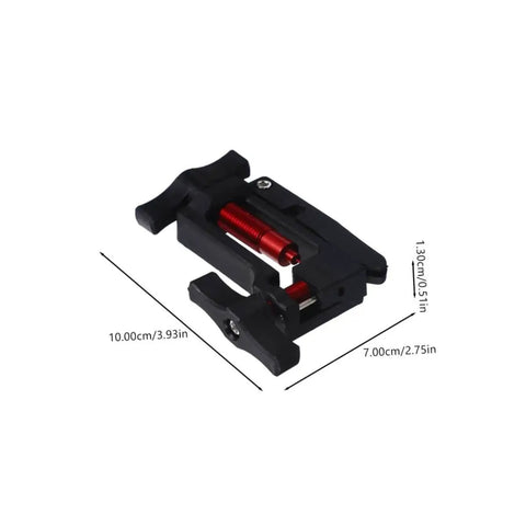 Pro Grade Bike Needle Driver Hydraulic Hose Fitting Insert Tool For Brake Systems with thimble and locking screw shown.