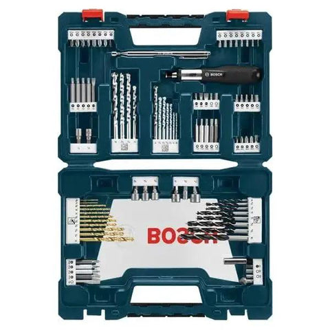 91 Piece Drilling And Driving Mixed Bit Set For Wood Metal And Masonry By Bosch With Driver Bits And Drill Bits