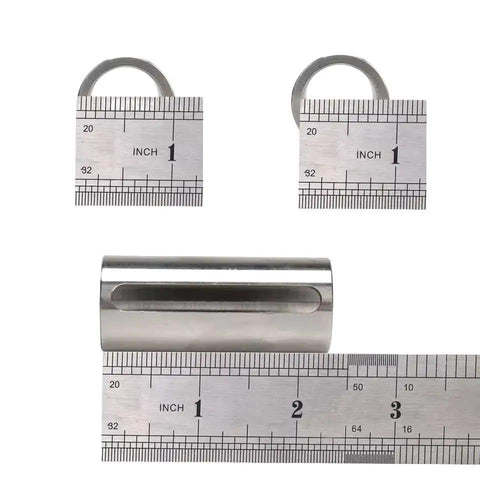 Damyprd 3/4 to 1 in crank shaft adapter sleeve; metal cylindrical tool with slot for engine shaft extension