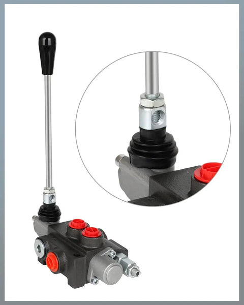 One Spool Hydraulic Pro Grade Flow Control Valve With 11 GPM At 3600 PSI G Ports Adjustable Relief Lever Handle for tractors