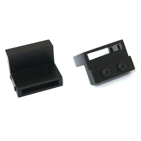 2 Pieces Barn Door Limiter Stop With Wrench Hardware Accessories Pulley Guides Aluminum Track Limiters for sliding doors