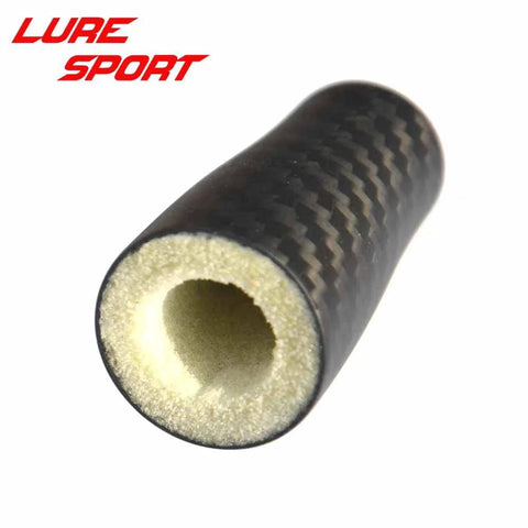 2Pcs 53mm 3K Woven Carbon Taper Grip Handle With PU Inside For Rod Building Component And DIY Rod Repair ID12mm