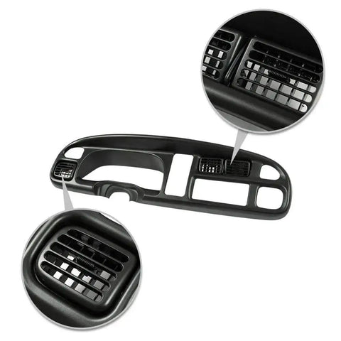Dashboard Bezel Cover For Dodge Ram 1998 To 2002 Instrument Panel, showing vent details.