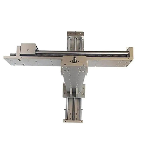 Top view of Manual Sliding Table With Ball Screw 1605 Linear Stage Actuator Cross Slide Table With SFU1605 Linear Guides, 100-600mm travel.