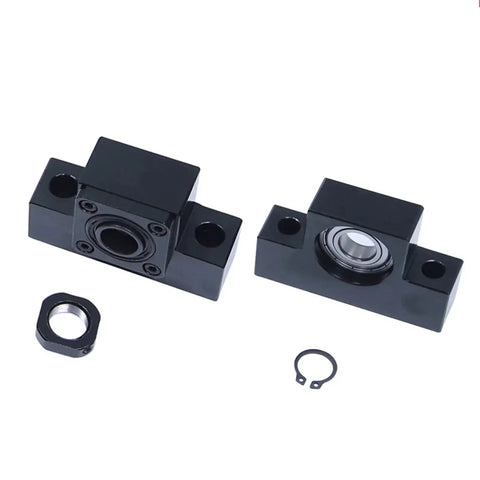 End supports from 25Mm Pro Grade Anti Backlash Ball Screw Kit SFU2510 RM2510 With 1620mm Length 10mm Pitch for CNC Machines